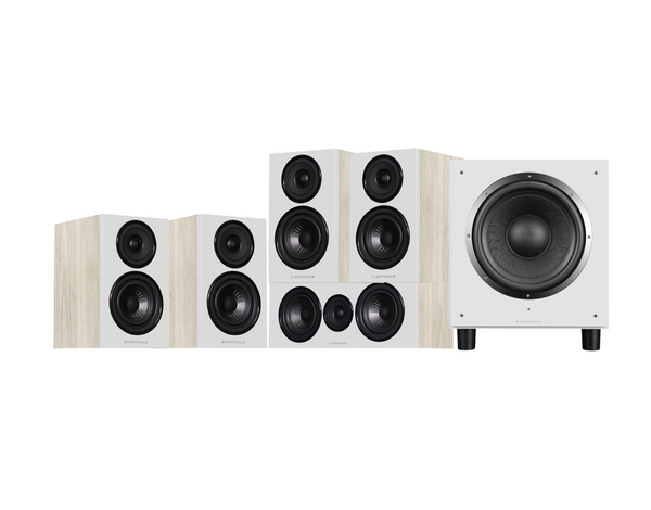 Wharfedale 5.1 Home Cinema Speakers System Bundle - Light Oak