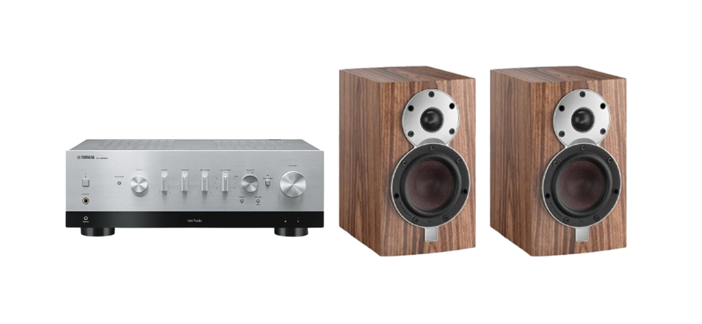 Yamaha R-N1000A Network Receiver Amplifier + Dali Menuet Bookshelf Speakers
