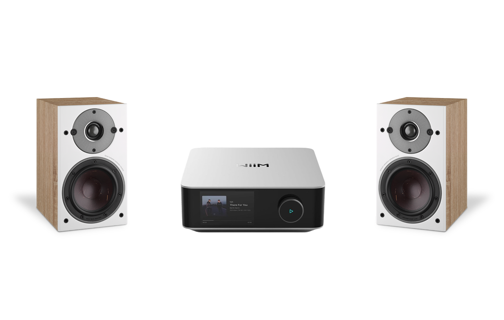 WiiM AMP Ultra Network Stereo Amplifier + Dali Oberon 1 Speakers Package and 5 metres Classic 79 Strand
