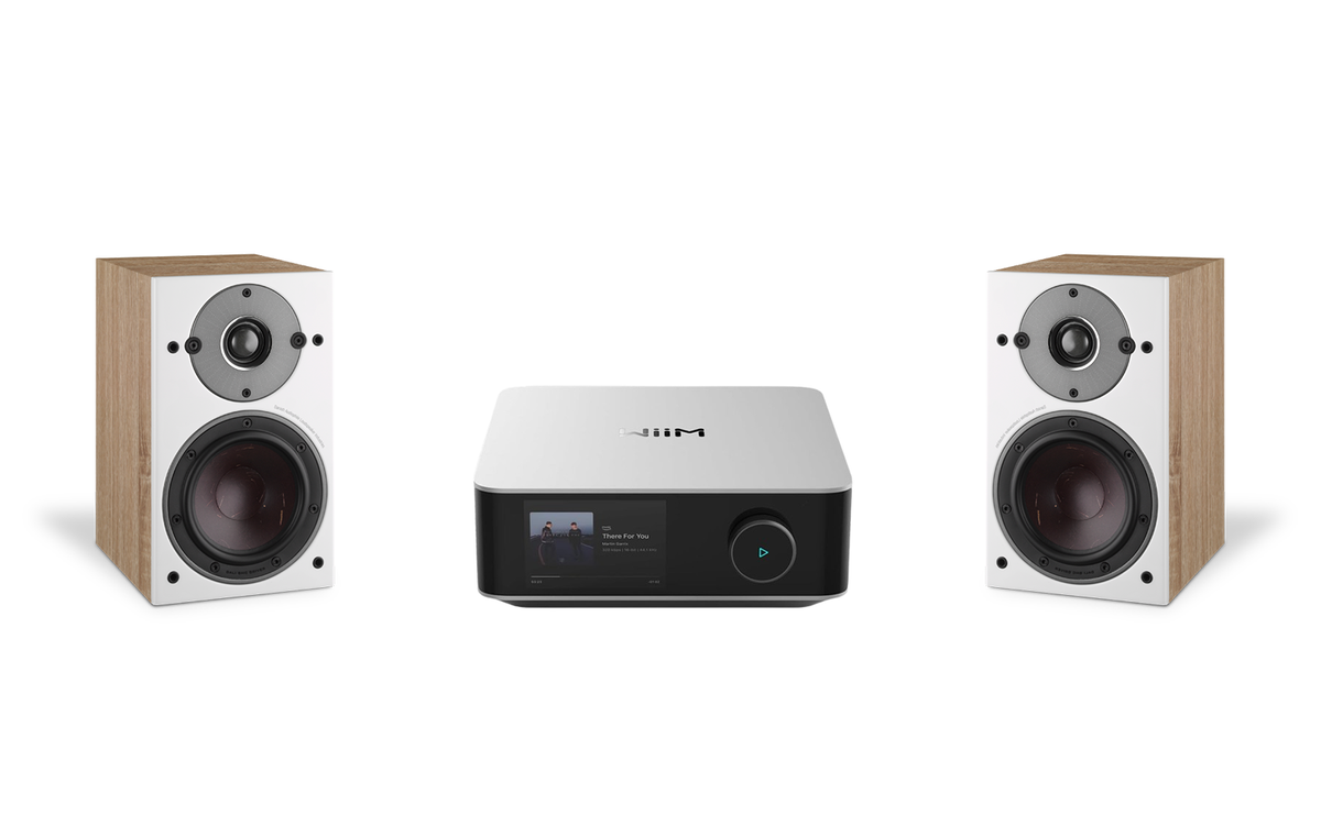 WiiM AMP Ultra Network Stereo Amplifier + Dali Oberon 1 Speakers Package and 5 metres Classic 79 Strand