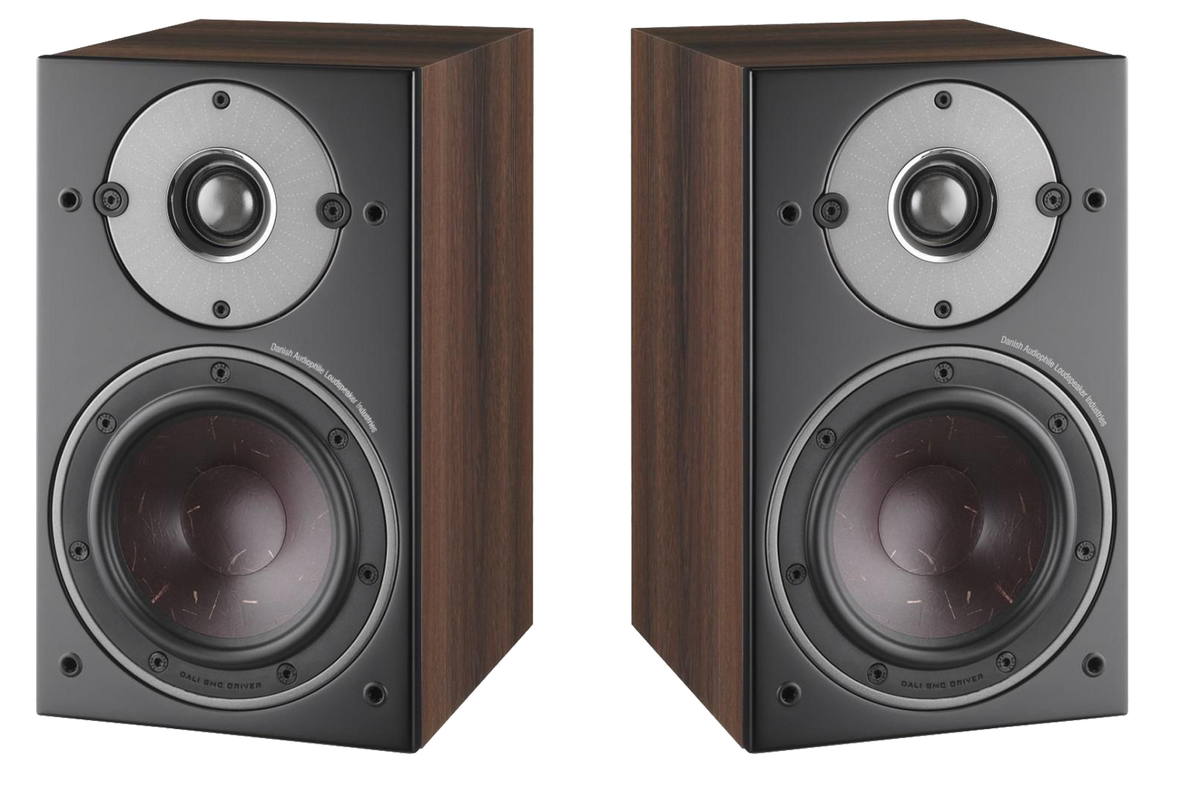 Dali Oberon 1 Bookshelf Speakers - Dark Walnut - OPEN BOX