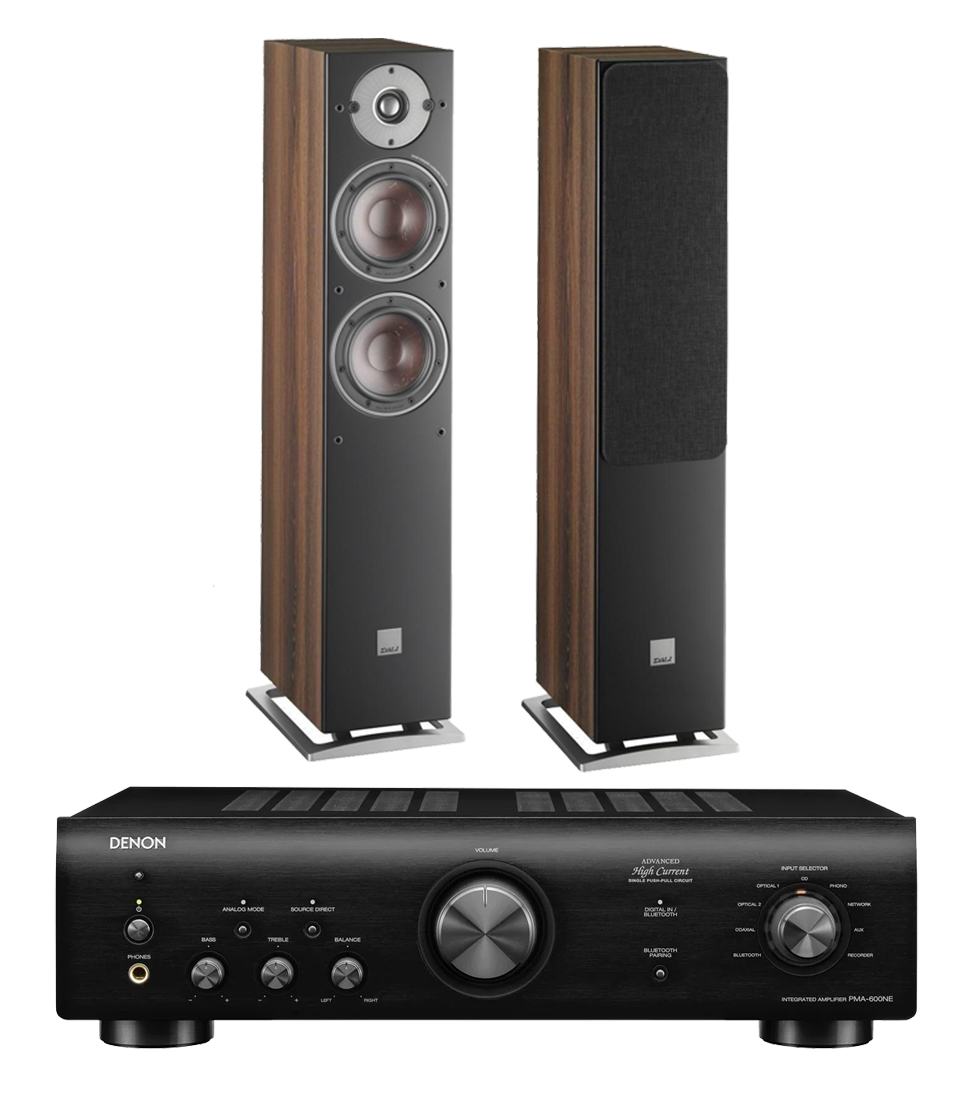 Denon PMA-600NE Integrated Amplifier + Dali Oberon 5 Floorstanding Speakers