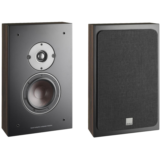 Dali Oberon On-Wall Speakers - Dark Walnut