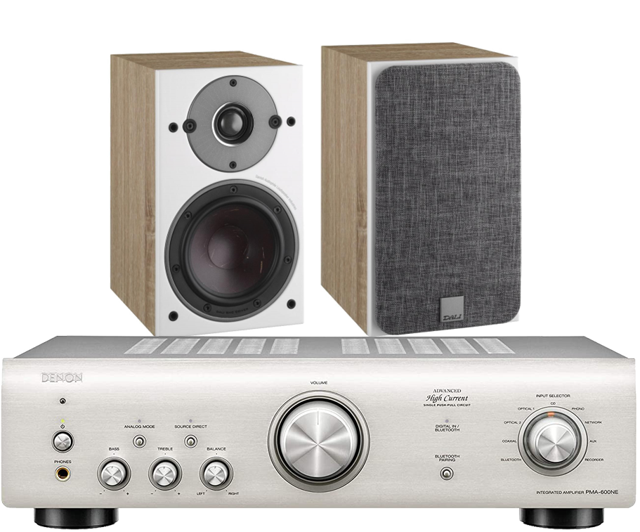 Denon PMA-600NE Integrated Amplifier + Dali Oberon 3 Bookshelf Speakers
