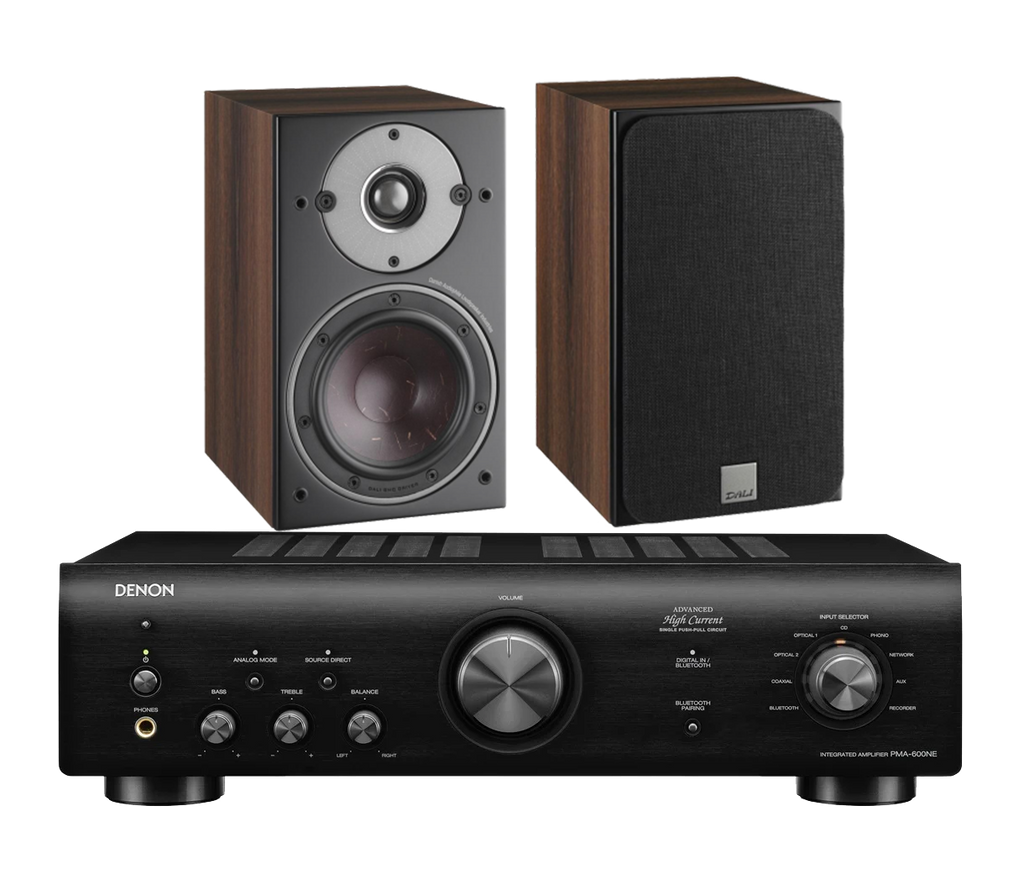 Denon PMA-600NE Integrated Amplifier + Dali Oberon 3 Bookshelf Speakers