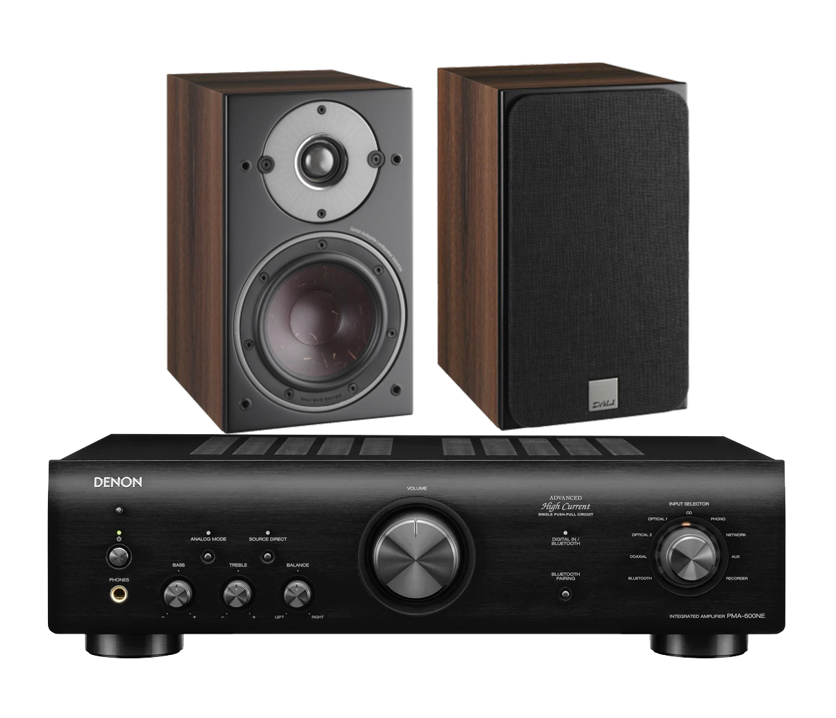 Denon PMA-600NE Integrated Amplifier + Dali Oberon 3 Bookshelf Speakers
