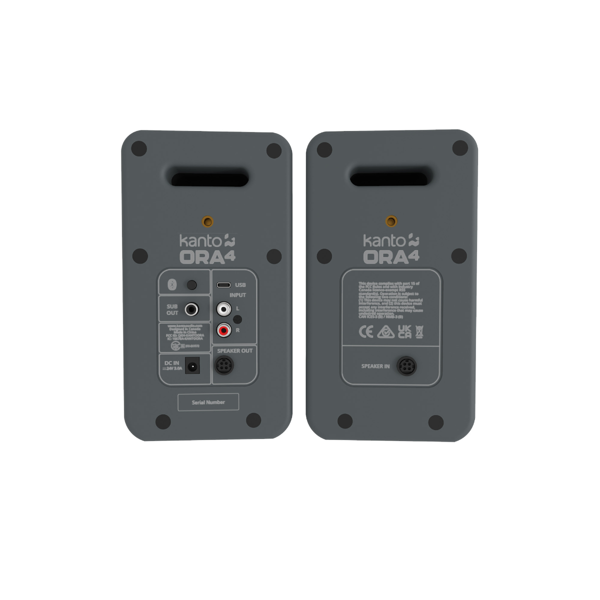 Kanto Ora4 Powered Reference Speakers - Grey