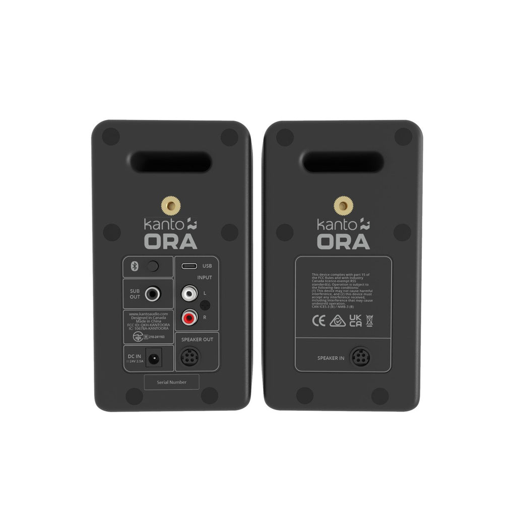 Kanto Ora Powered Reference Desktop Speakers - Black