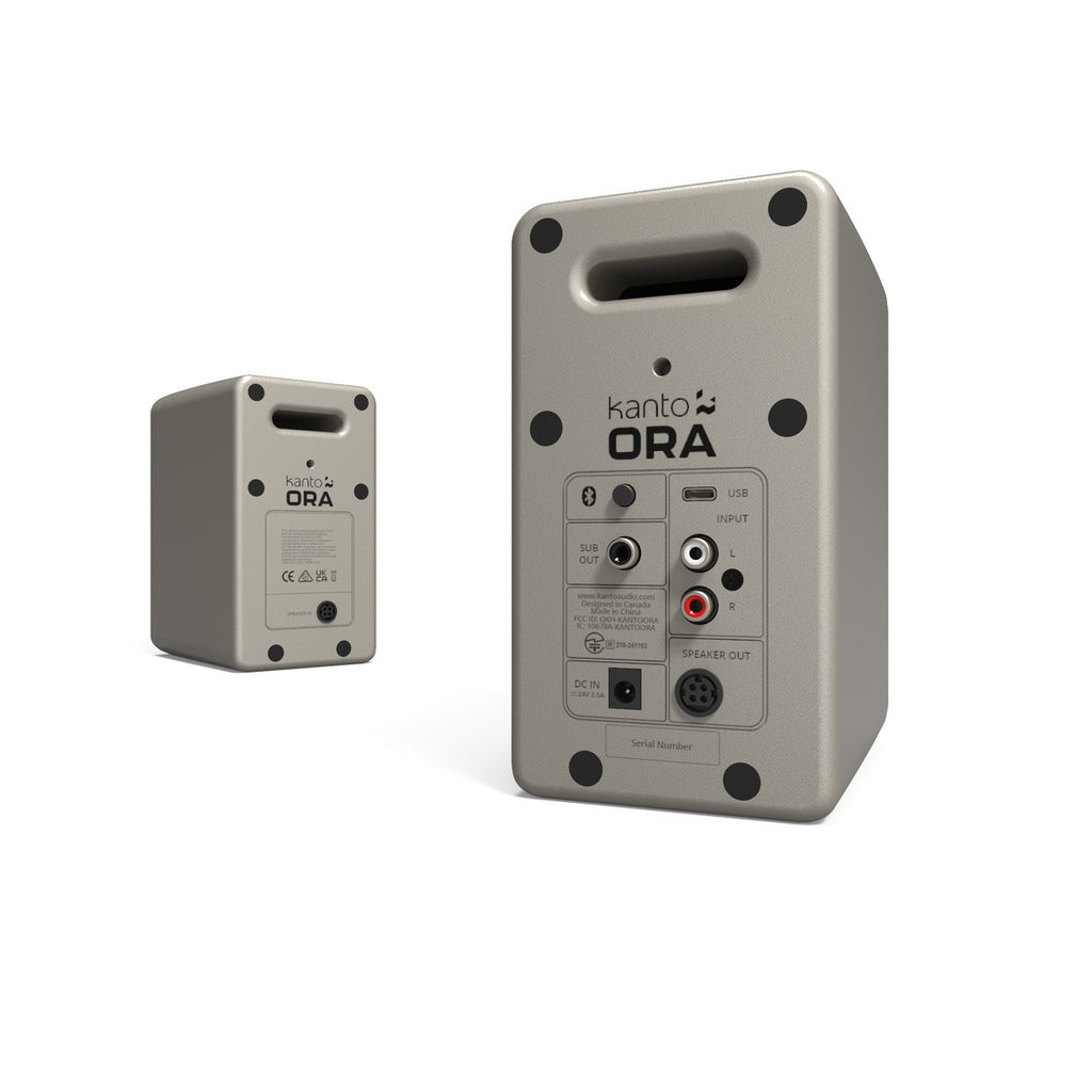 Kanto ORA 100w Powered Reference Desktop Speakers with Bluetooth – Moon
