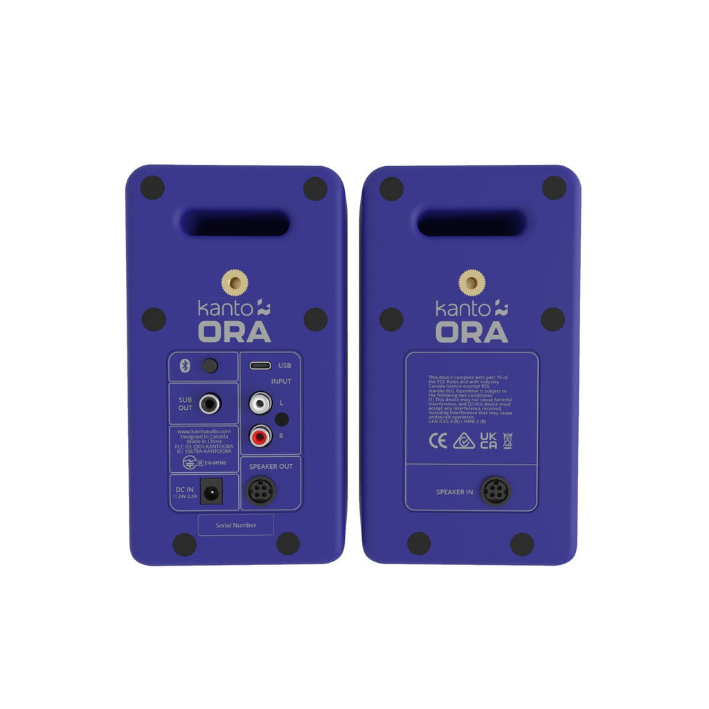 Kanto ORA 100w Powered Reference Desktop Speakers with Bluetooth – Purple
