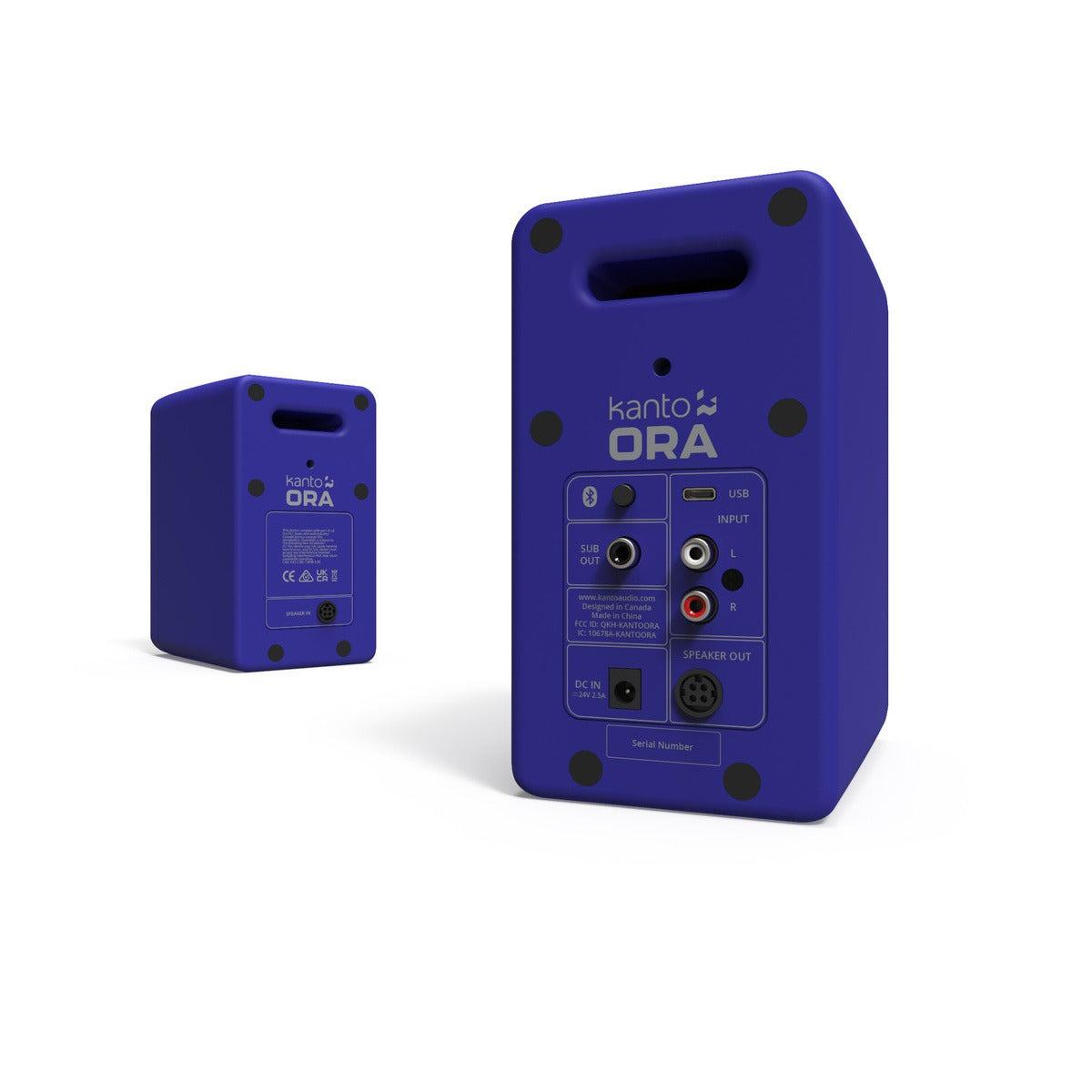 Kanto ORA 100w Powered Reference Desktop Speakers with Bluetooth – Purple