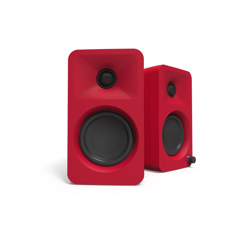 Kanto ORA 100w Powered Reference Desktop Speakers with Bluetooth – Red