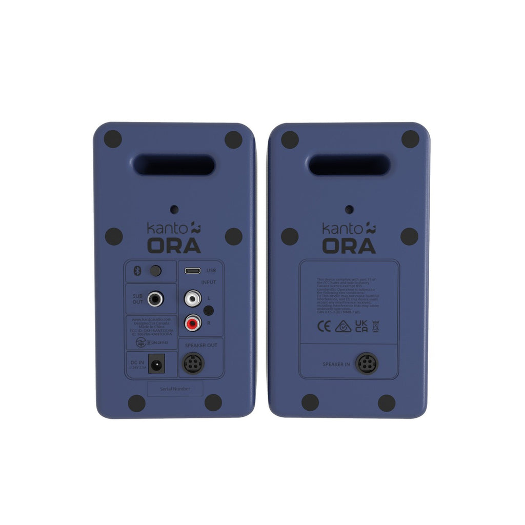 Kanto ORA 100w Powered Reference Desktop Speakers with Bluetooth – Indigo
