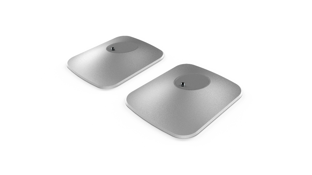 KEF P1 Desk Pad For LSX II (Pair) - Silver