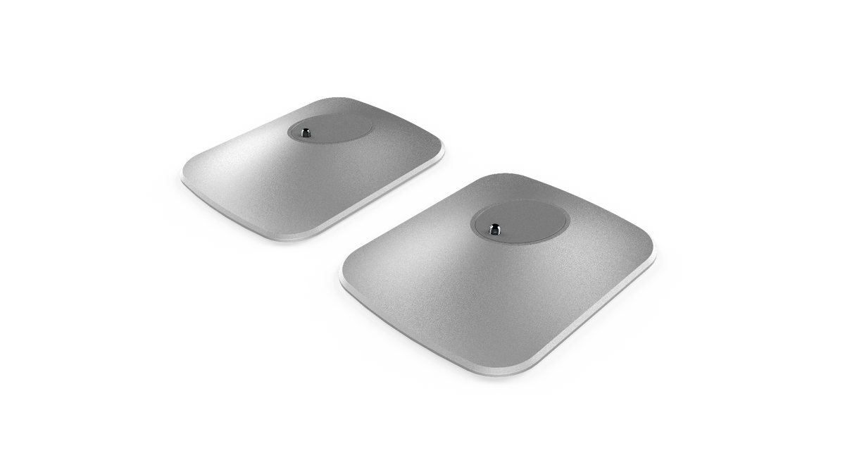 KEF P1 Desk Pad For LSX II (Pair) - Silver