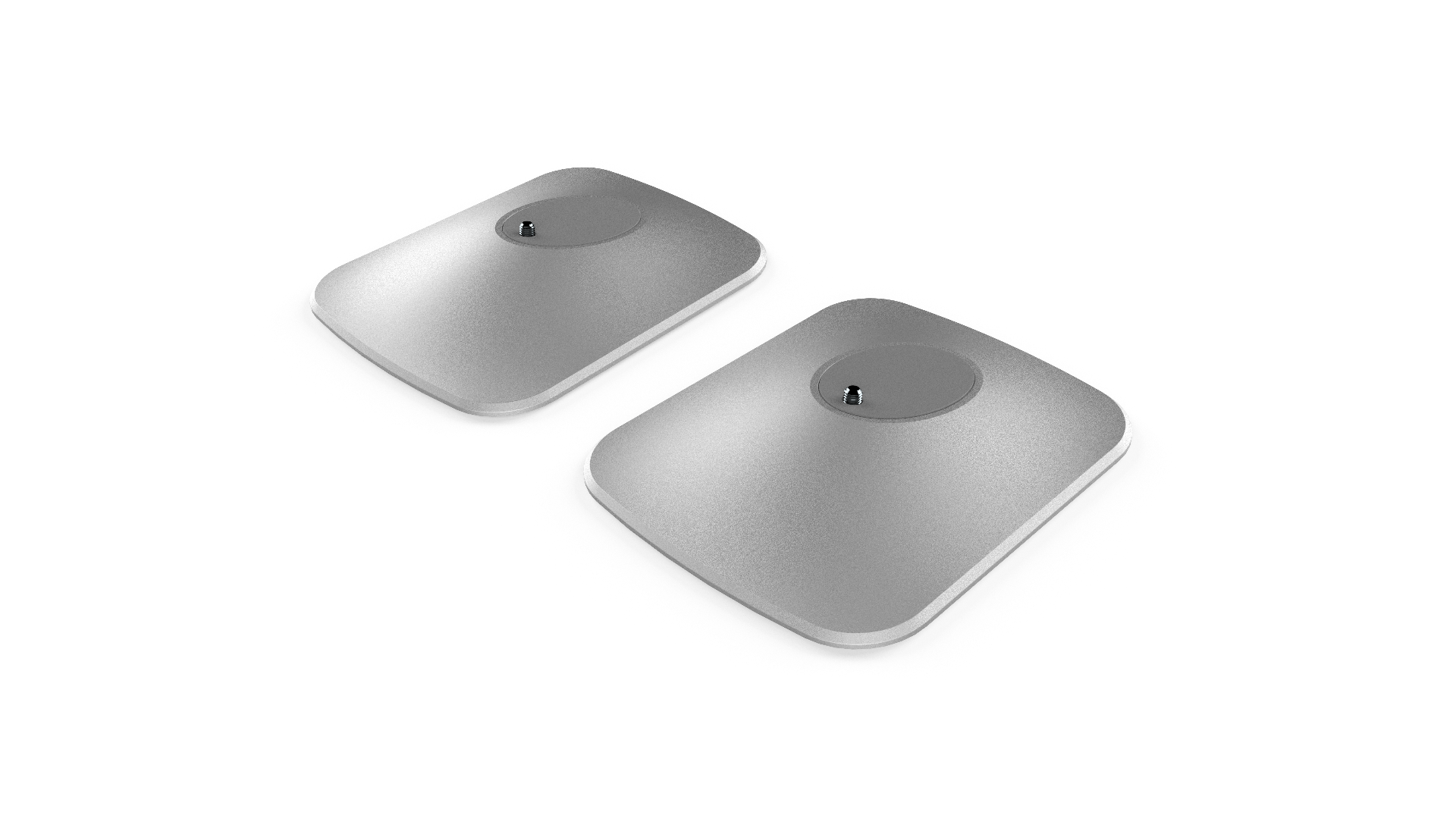 KEF P1 Desk Pad For LSX II (Pair) - Silver