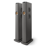 KEF LS60 Wireless Floorstanding Speakers - Titanium Grey