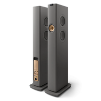 KEF LS60 Wireless Floorstanding Speakers - Titanium Grey