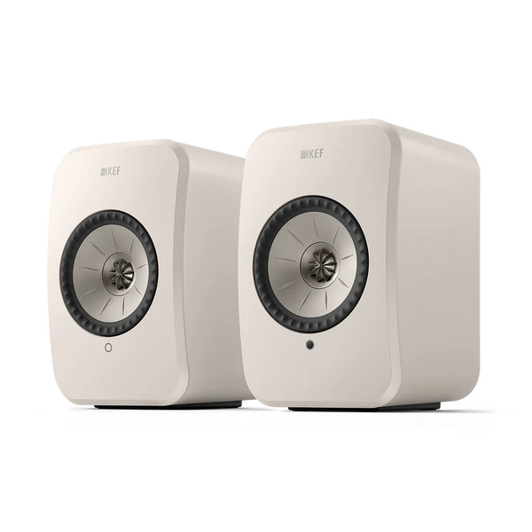 KEF LSX II LT Wireless HiFi Speakers (Pair) - Stone White