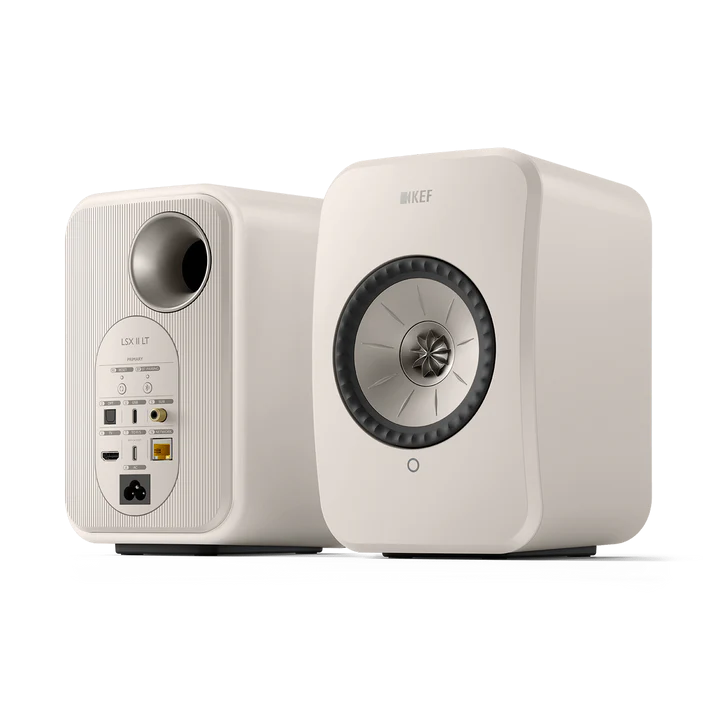 KEF LSX II LT Wireless HiFi Speakers (Pair) - Stone White