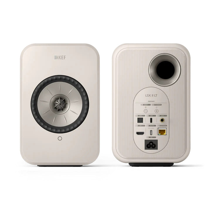 KEF LSX II LT Wireless HiFi Speakers (Pair) - Stone White