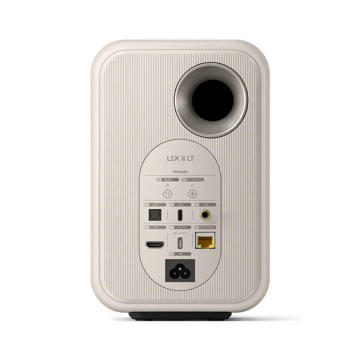 KEF LSX II LT Wireless HiFi Speakers (Pair) - Stone White