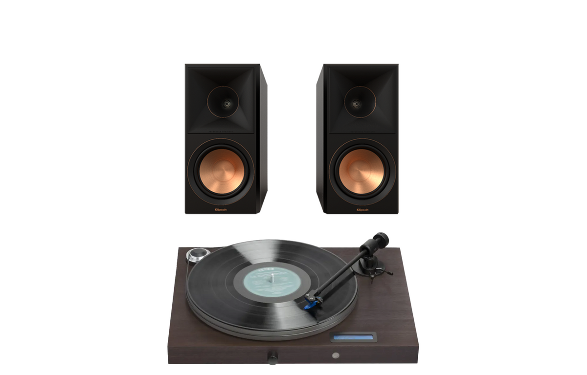 Pro-Ject Juke Box S2 Turntable + Klipsch RP-500M II Bookshelf Speakers