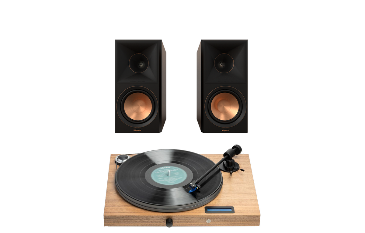 Pro-Ject Juke Box S2 Turntable + Klipsch RP-500M II Bookshelf Speakers