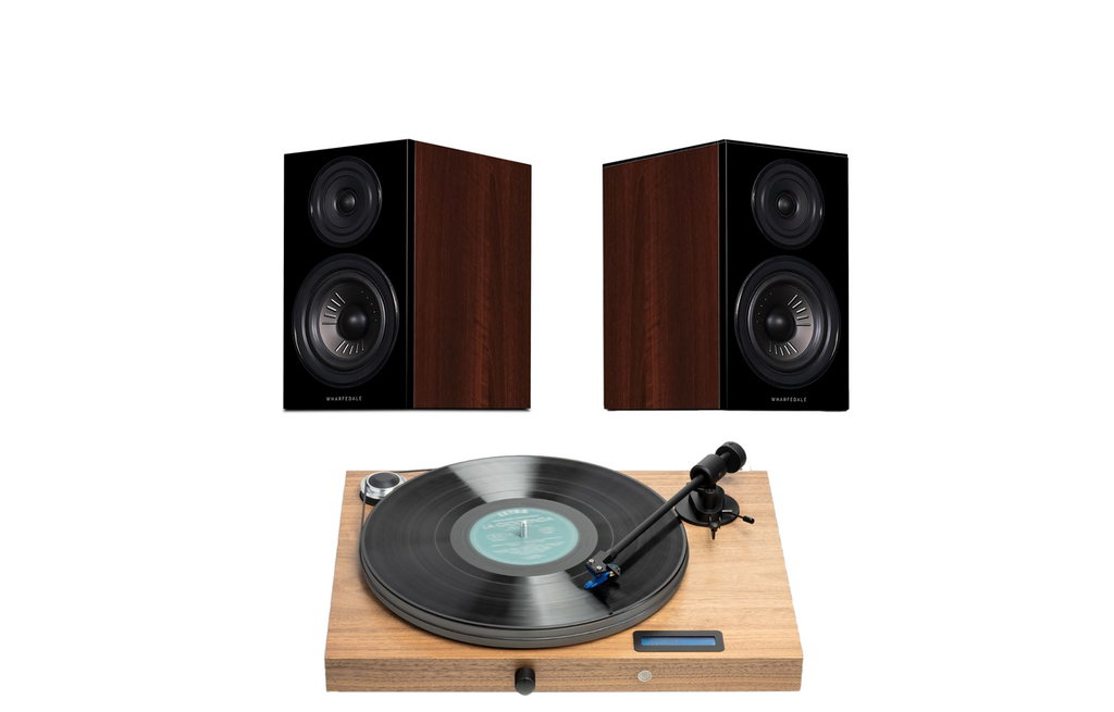 Pro-Ject Juke Box S2 Turntable + Wharfedale Diamond 12.0 Bookshelf Speakers