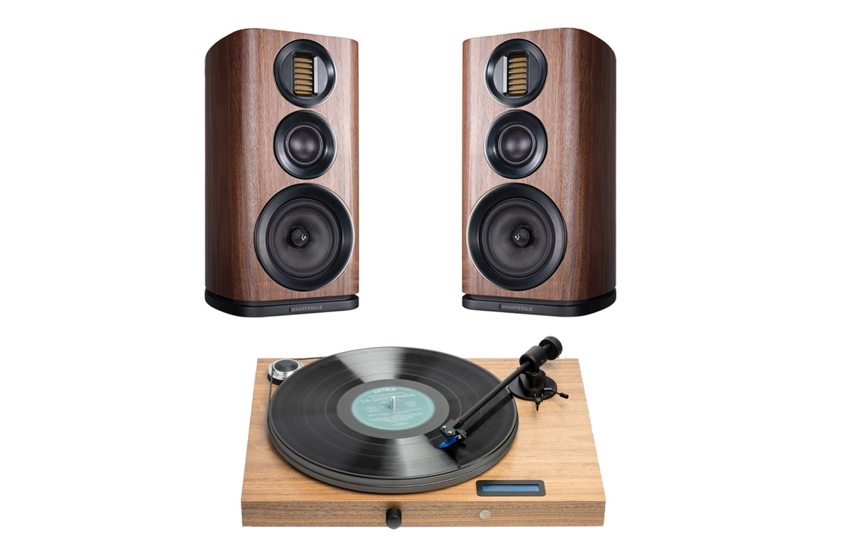 Pro-Ject Juke Box S2 Turntable+Wharfedale EVO 4.2 Bookshelf Speakers
