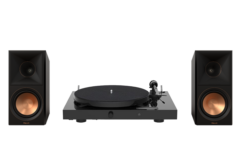 Pro-Ject Juke Box E1 Turntable + Klipsch RP-600M II Bookshelf Speakers