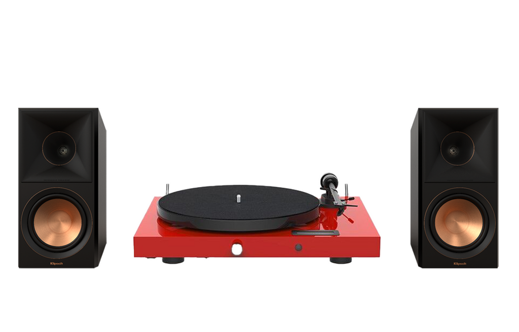 Pro-Ject Juke Box E1 Turntable + Klipsch RP-600M II Bookshelf Speakers