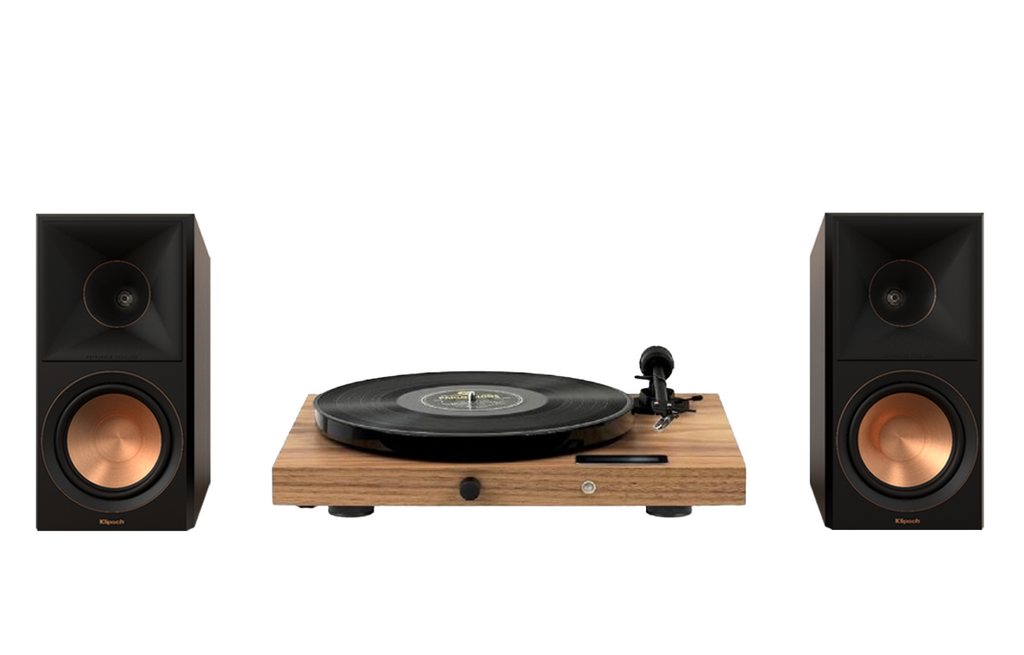 Pro-Ject Juke Box E1 Turntable + Klipsch RP-600M II Bookshelf Speakers