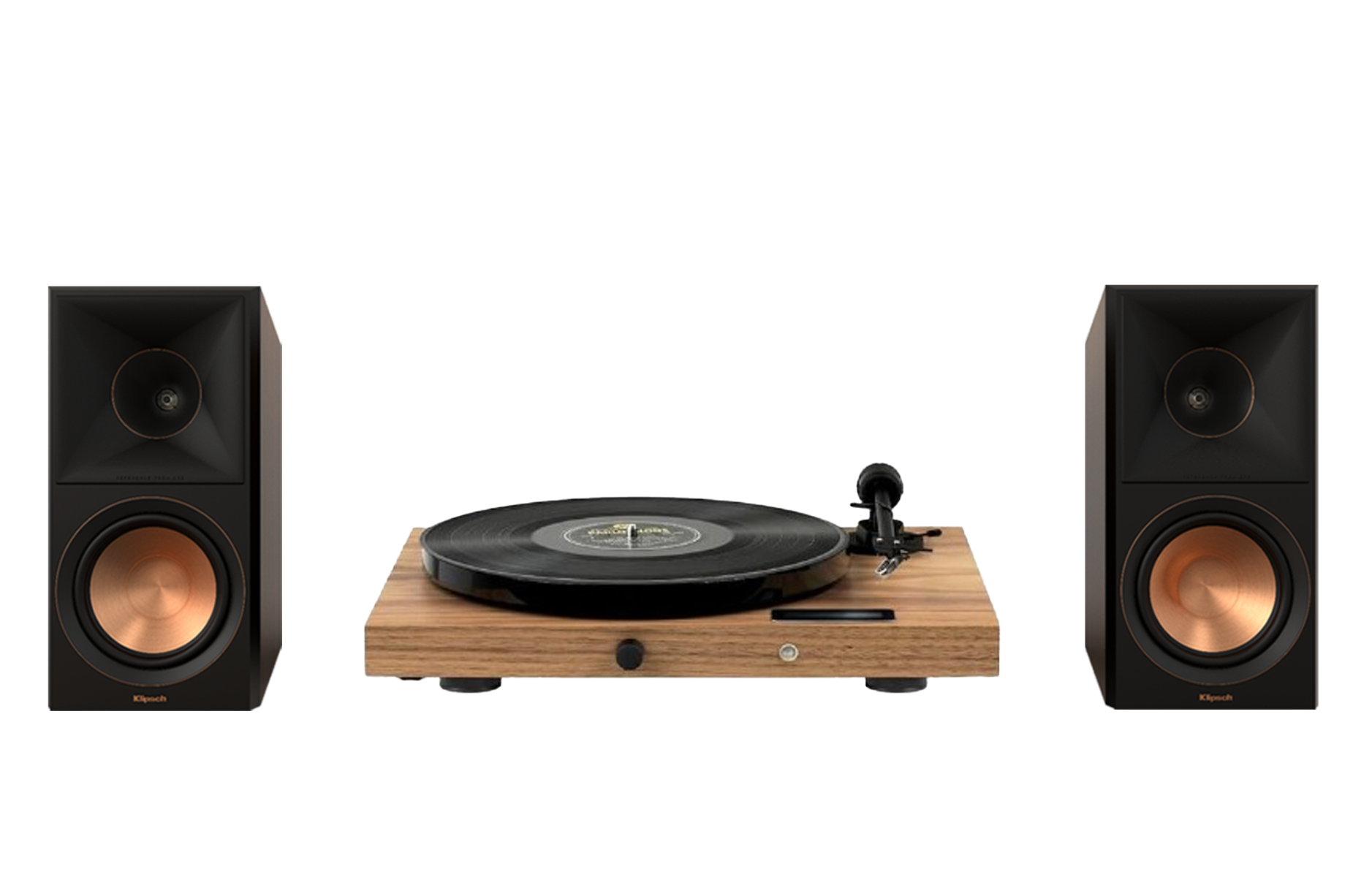 Pro-Ject Juke Box E1 Turntable + Klipsch RP-600M II Bookshelf Speakers
