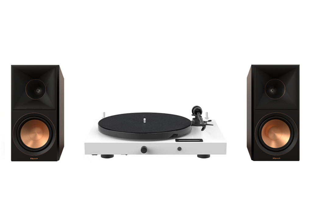 Pro-Ject Juke Box E1 Turntable + Klipsch RP-600M II Bookshelf Speakers