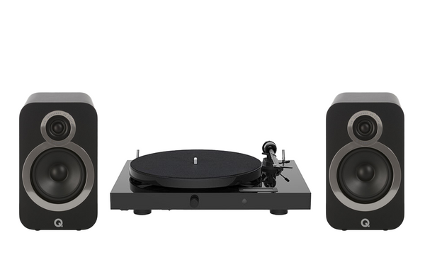 Pro-Ject Juke Box E1 Turntable + Q Acoustics 3020i Bookshelf Speakers