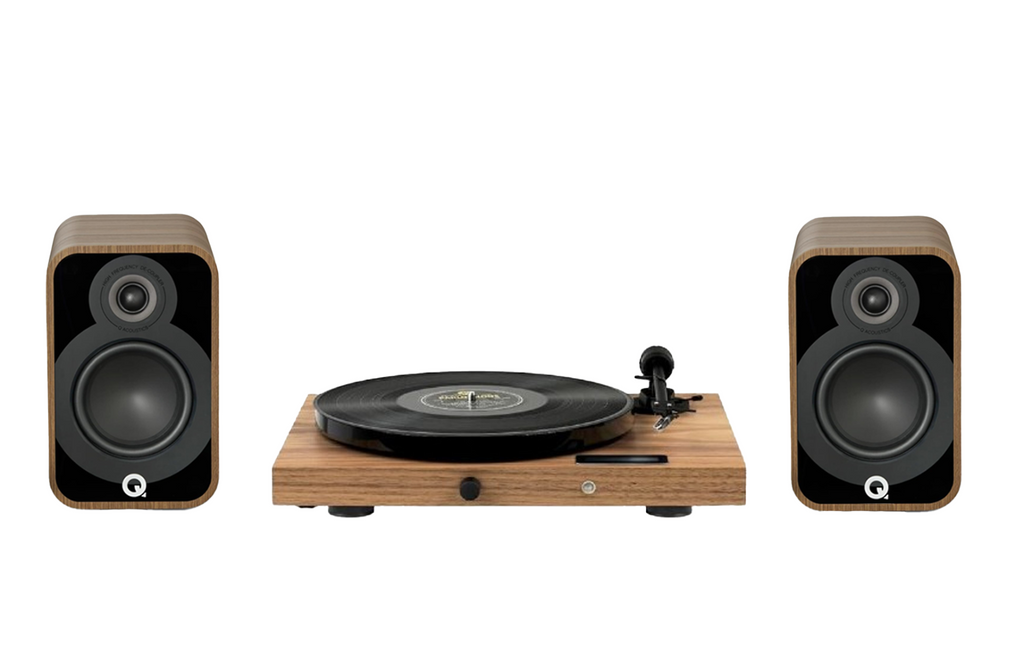 Pro-Ject Juke Box E1 Turntable + Q Acoustics 5020 Bookshelf Speakers