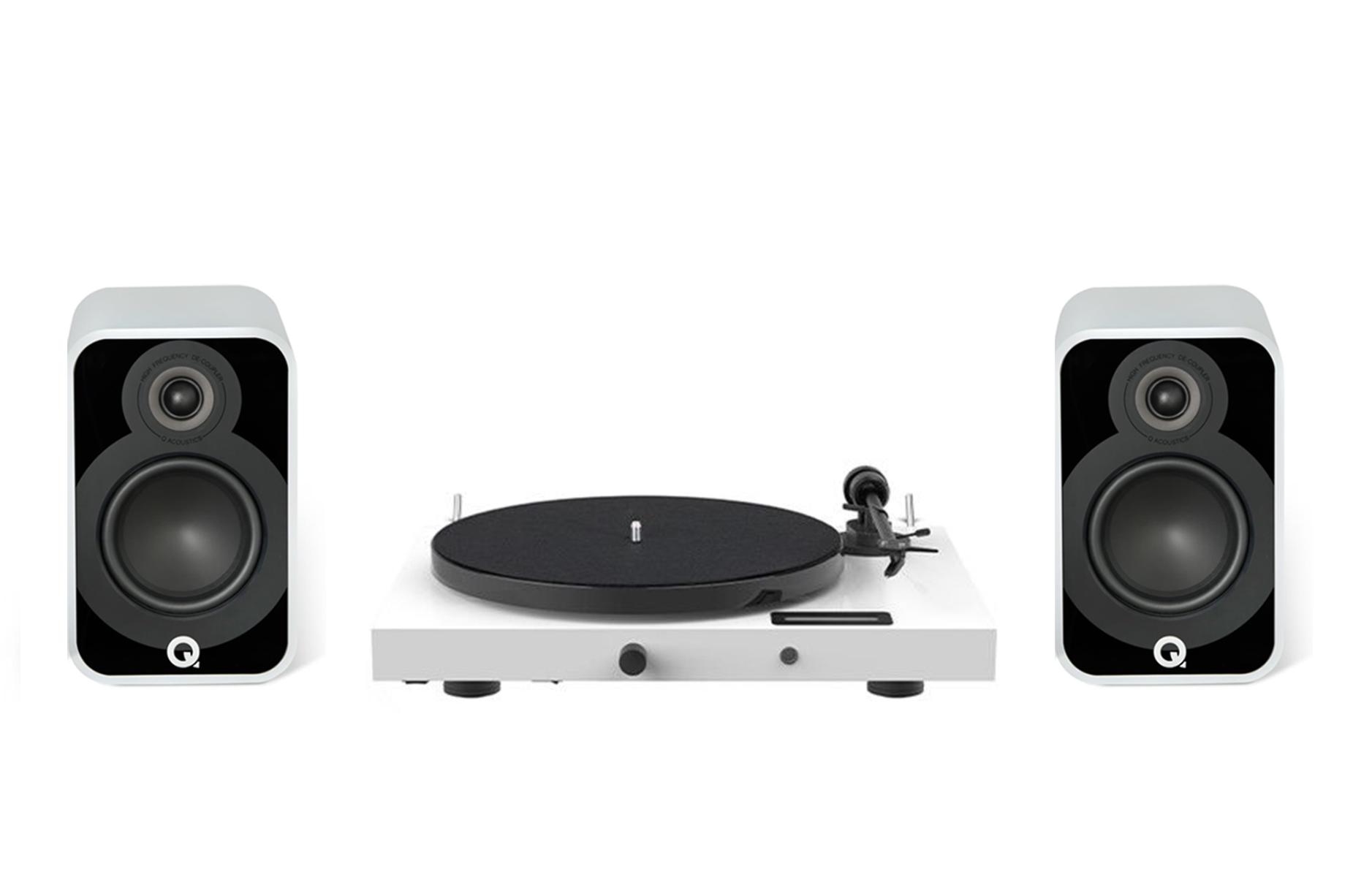 Pro-Ject Juke Box E1 Turntable + Q Acoustics 5020 Bookshelf Speakers