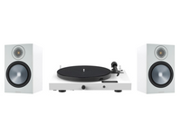 Pro-Ject Juke Box E1 Turntable + Monitor Audio Bronze 100 Bookshelf Speakers