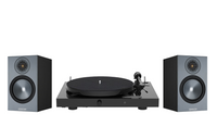 Pro-Ject Juke Box E1 Turntable + Monitor Audio Bronze 50 Bookshelf Speakers