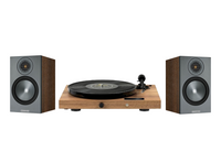 Pro-Ject Juke Box E1 Turntable + Monitor Audio Bronze 50 Bookshelf Speakers