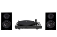 Pro-Ject Juke Box E1 Turntable + Wharfedale Diamond 12.2 Bookshelf Speakers
