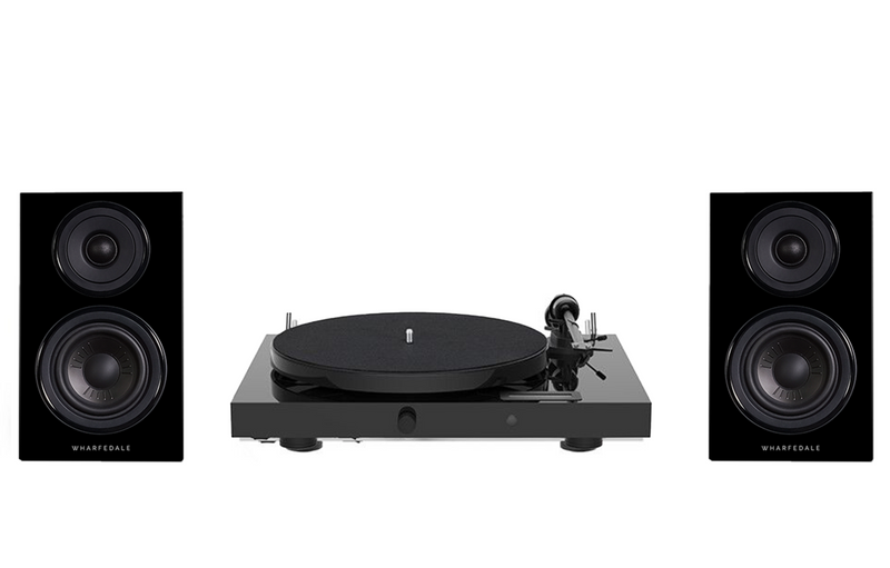 Pro-Ject Juke Box E1 Turntable + Wharfedale Diamond 12.2 Bookshelf Speakers
