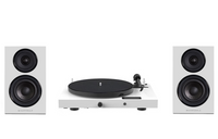 Pro-Ject Juke Box E1 Turntable + Wharfedale Diamond 12.2 Bookshelf Speakers