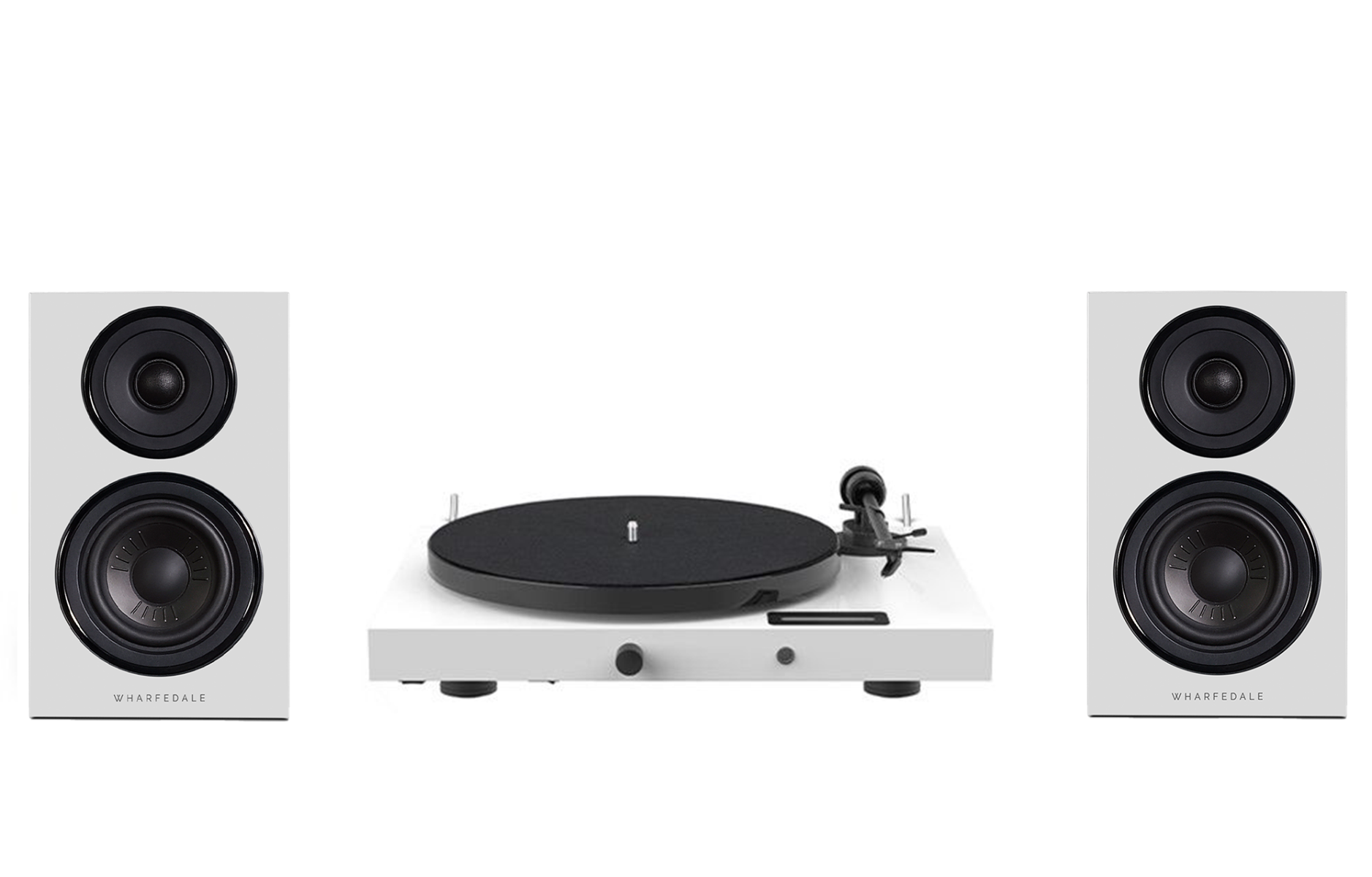 Pro-Ject Juke Box E1 Turntable + Wharfedale Diamond 12.2 Bookshelf Speakers