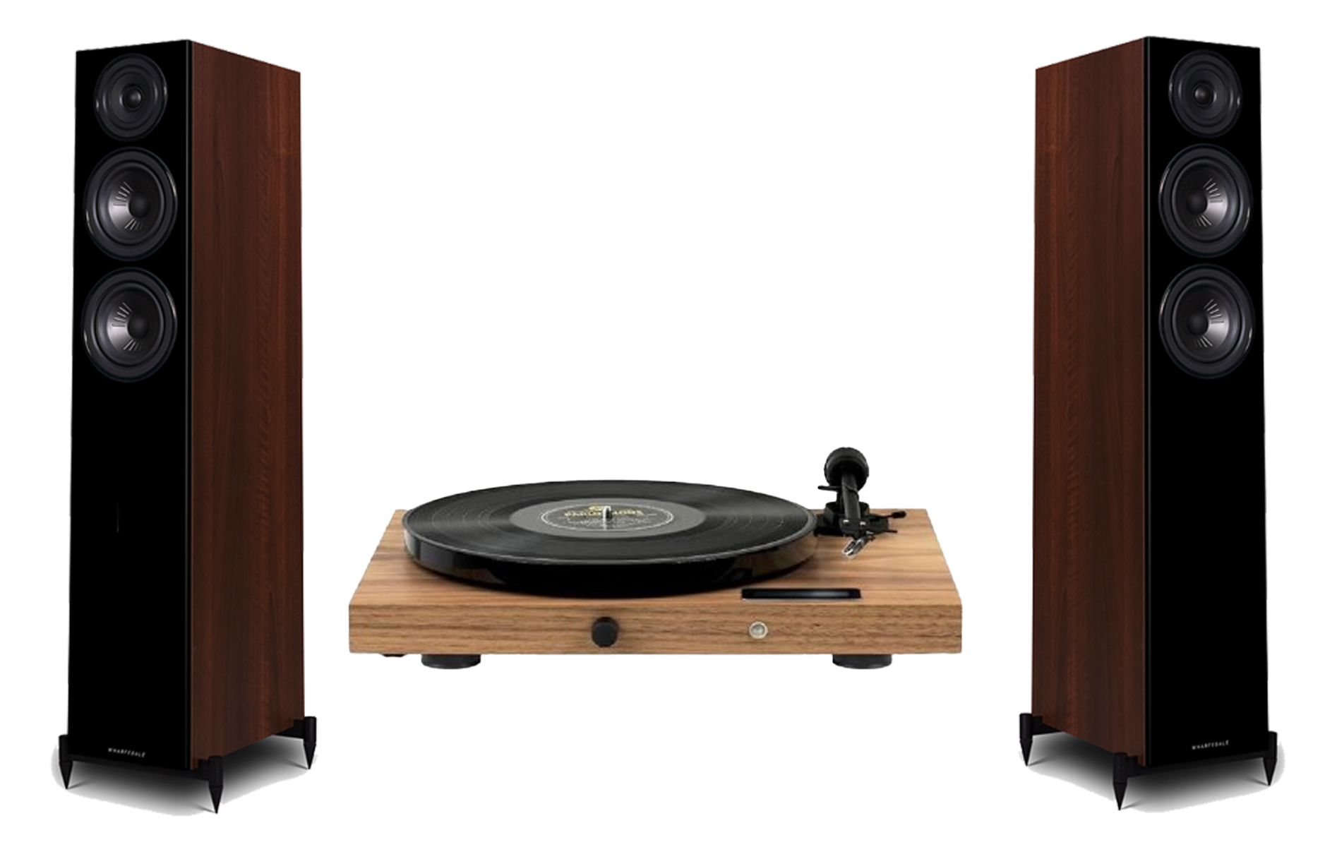 Pro-Ject Juke Box E1 Turntable + Wharfedale Diamond 12.3 Floordstanding Speakers