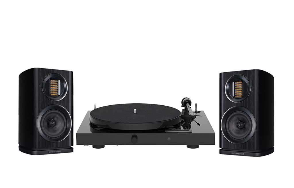 Pro-Ject Juke Box E1 Turntable + Wharfedale EVO 4.1 Bookshelf Speakers