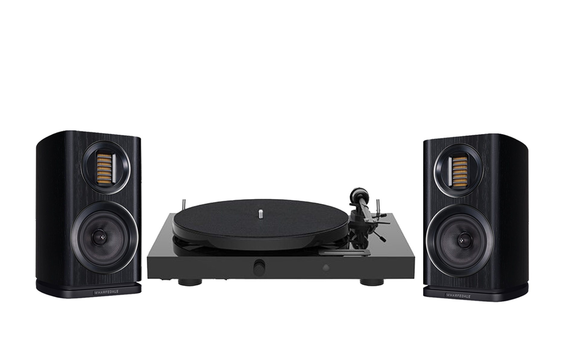 Pro-Ject Juke Box E1 Turntable + Wharfedale EVO 4.1 Bookshelf Speakers