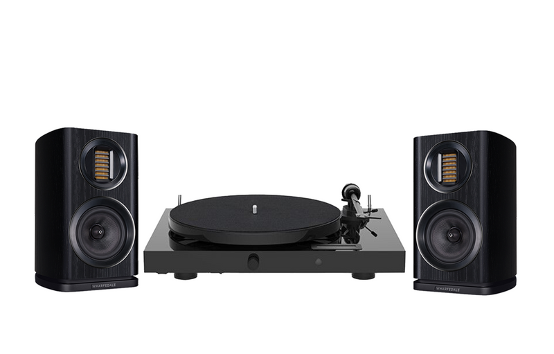 Pro-Ject Juke Box E1 Turntable + Wharfedale EVO 4.1 Bookshelf Speakers