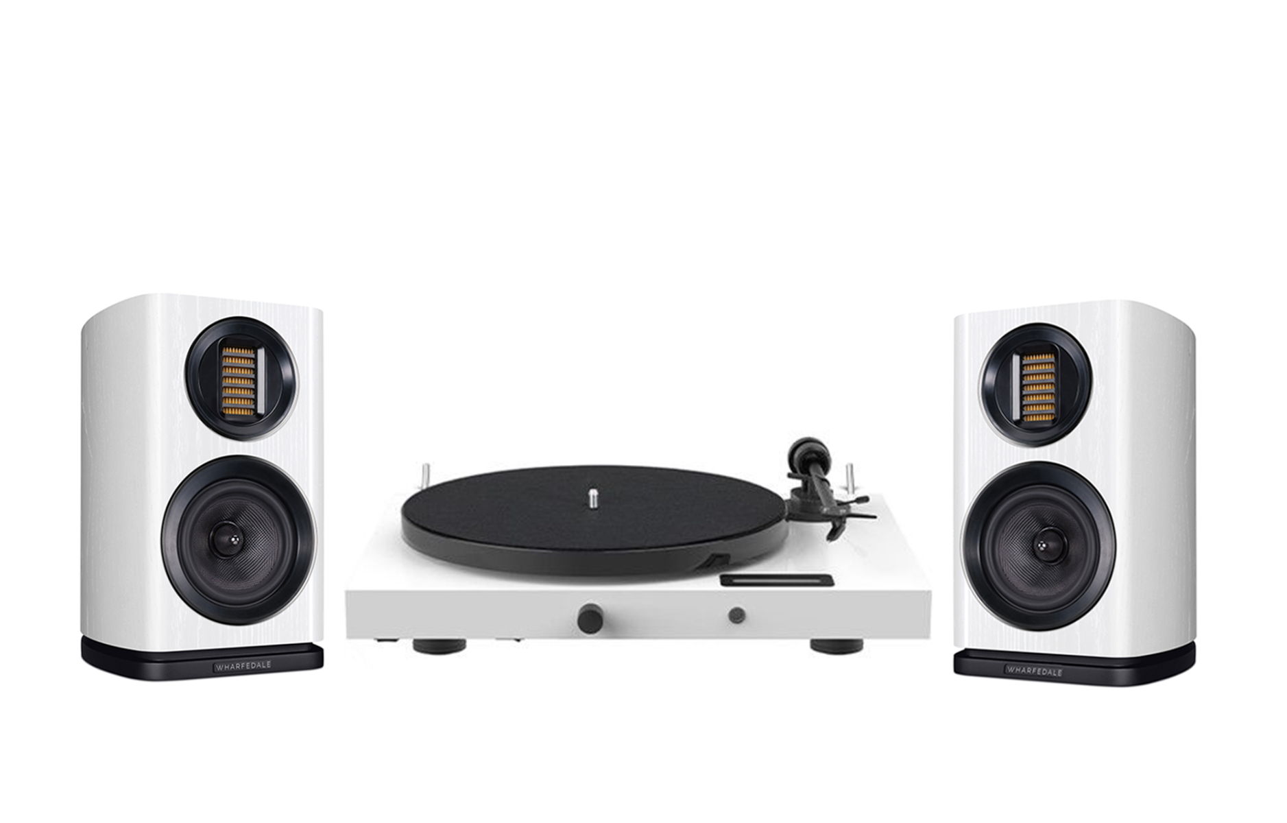 Pro-Ject Juke Box E1 Turntable + Wharfedale EVO 4.1 Bookshelf Speakers